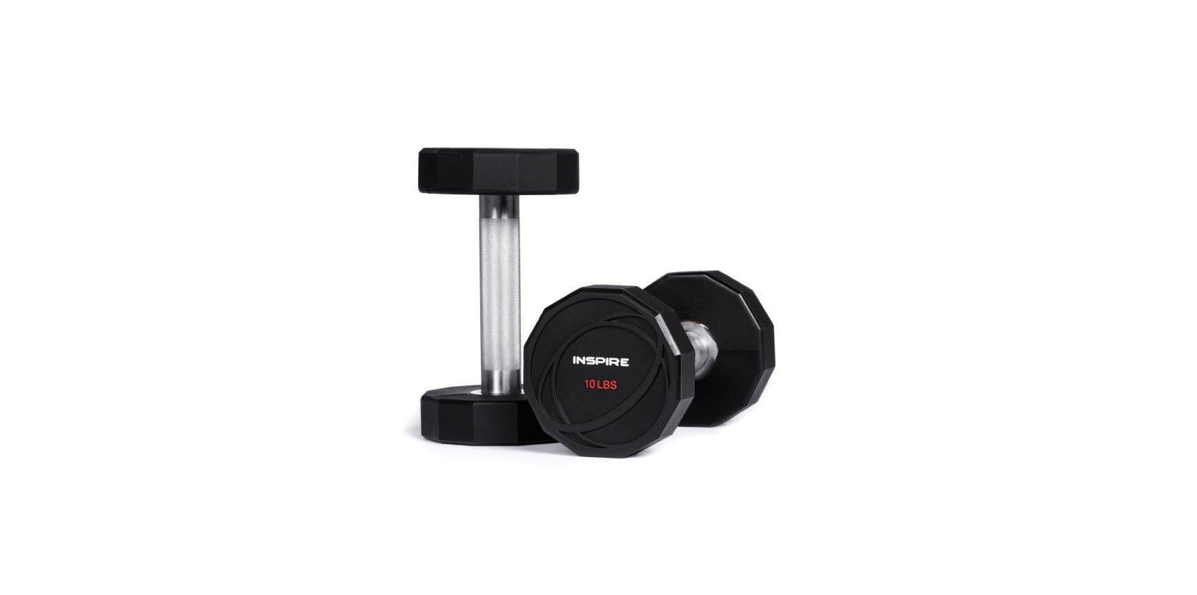 Inspire 12-Sided Urethane Dumbbells (5-150 Lb Options)