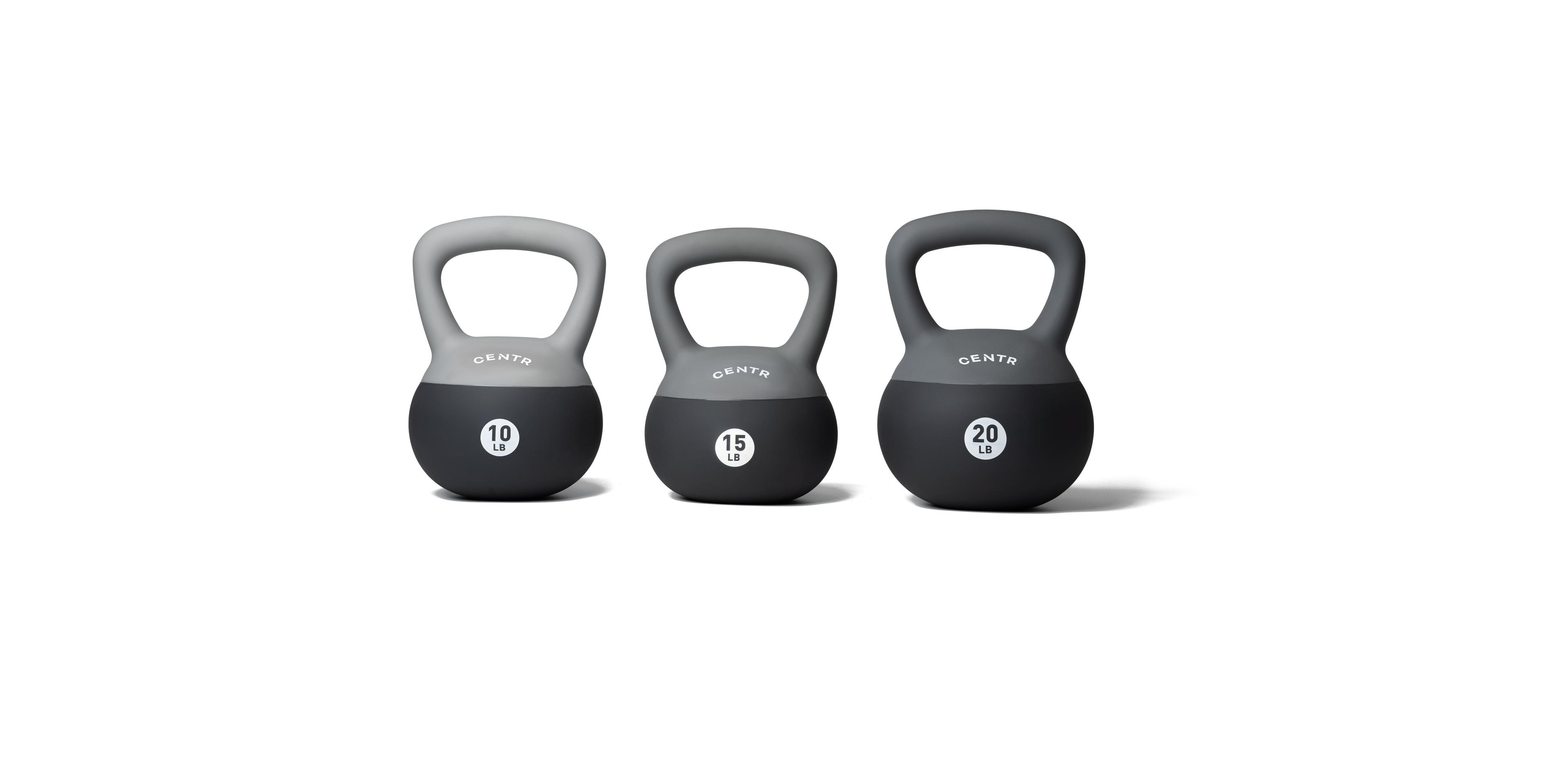 Centr Soft Kettlebell Set (10, 15, 30 Lb)