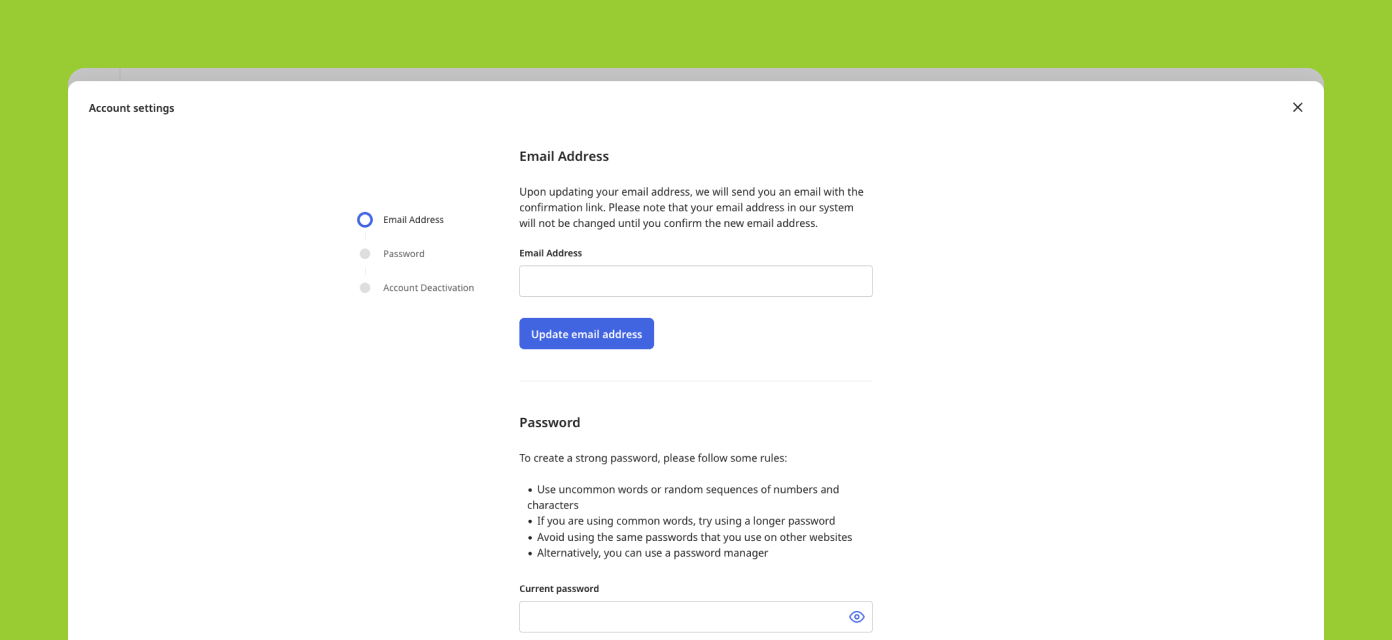 Account Settings