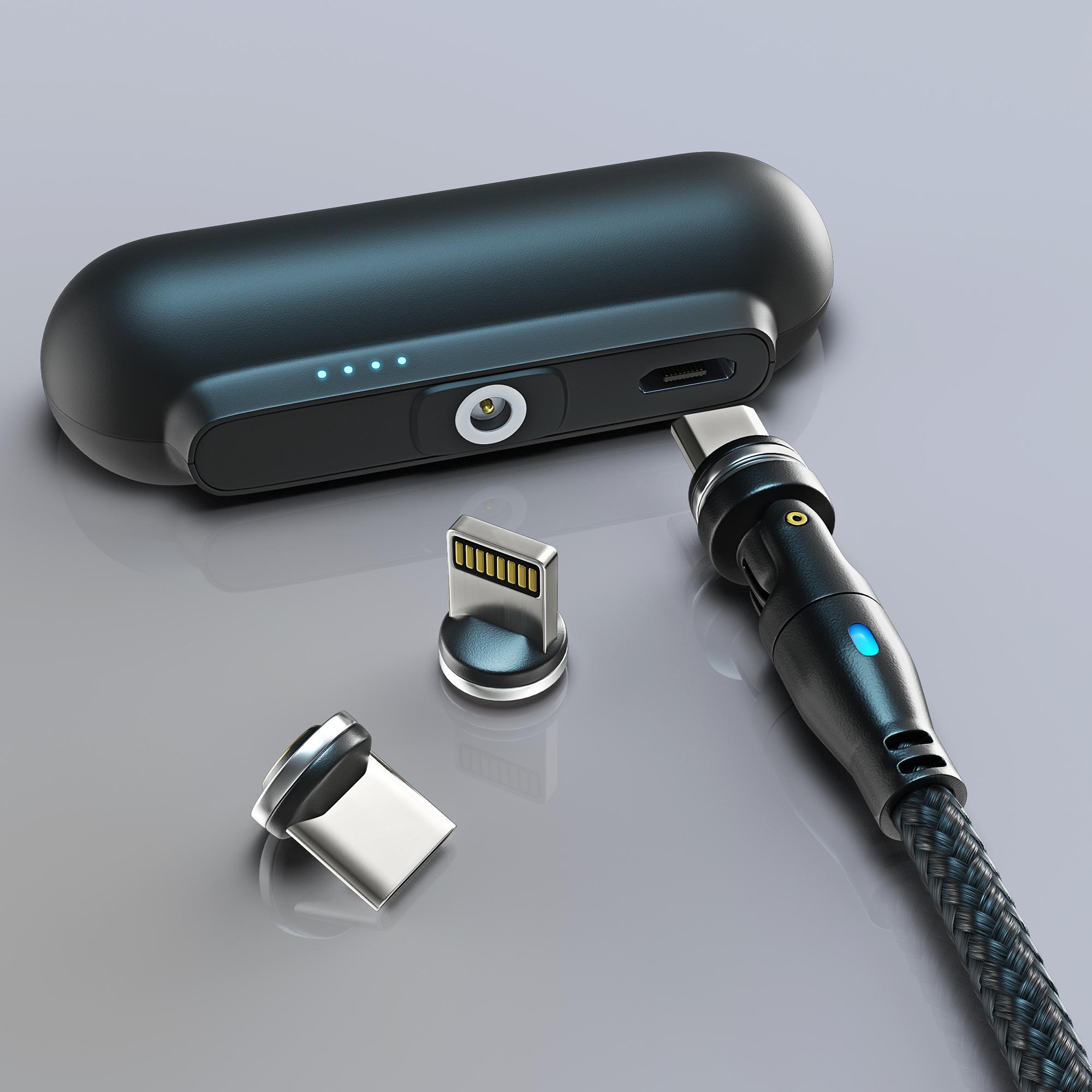 Snap-N-Charge Universal Magnetic Power Bank