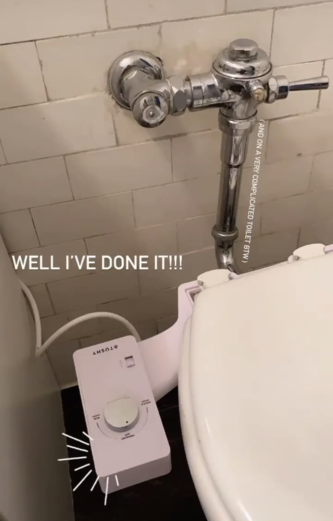 Flushometer TUSHY Installation