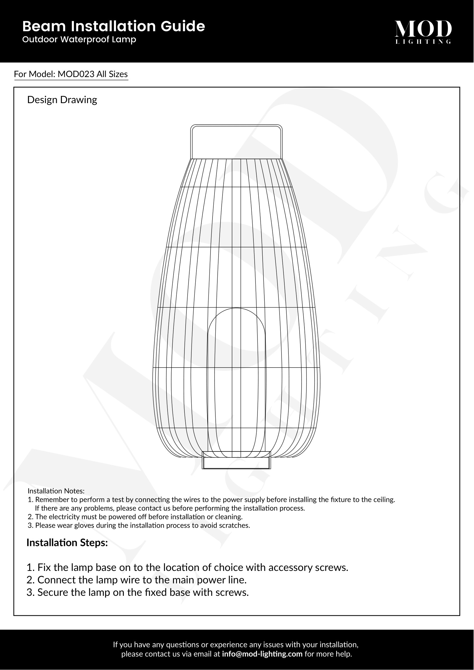 Beam Installation Guide