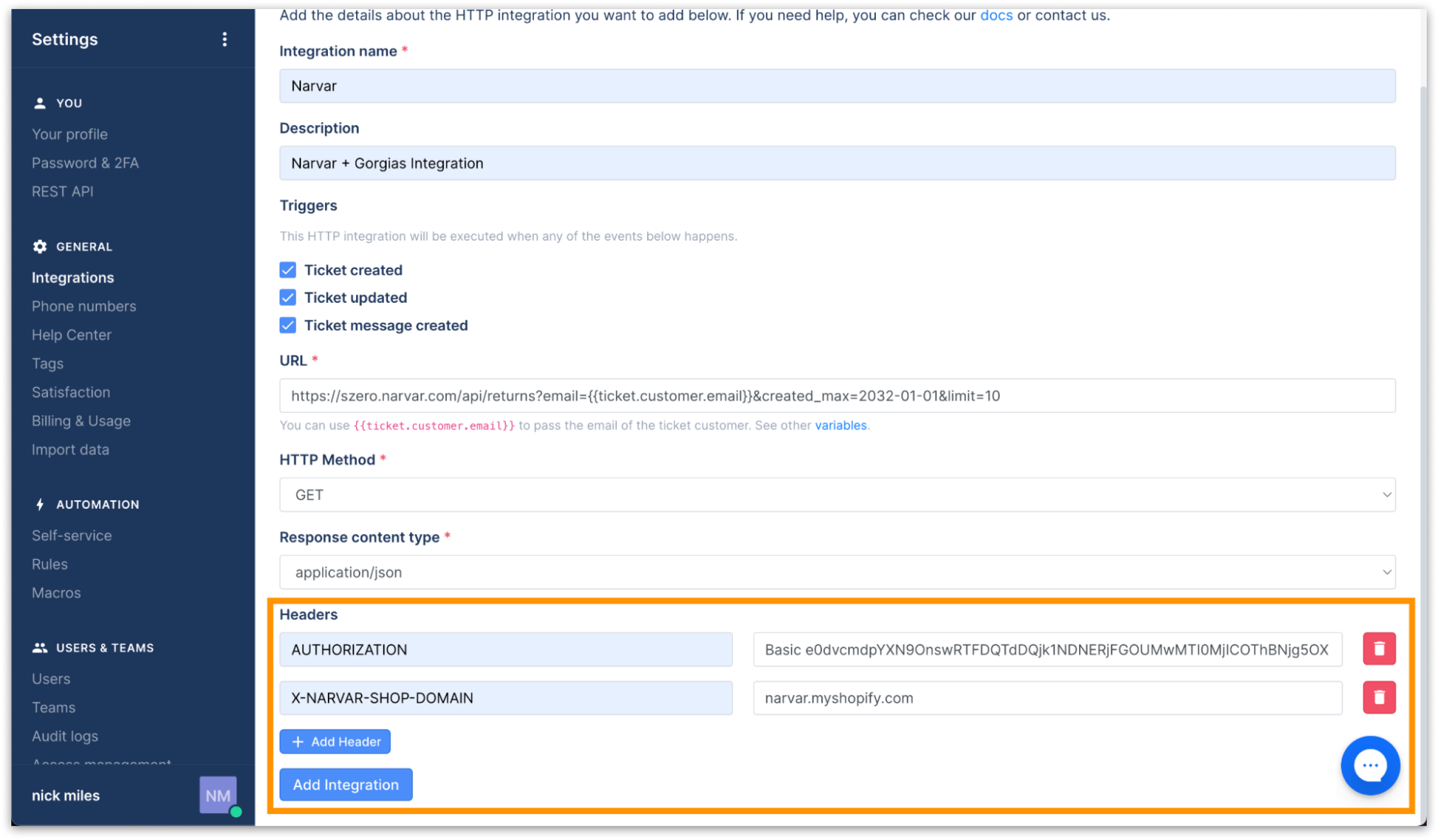 Narvar Returns & Exchanges