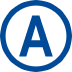 Letter A symbol