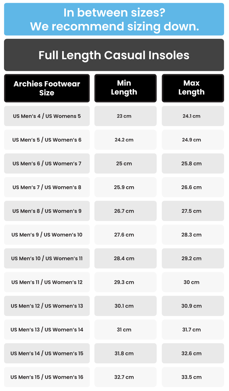 size-chart-for-full-length-casual-insole