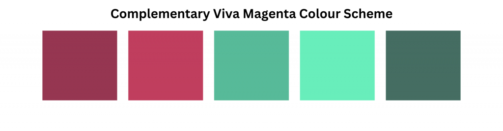 Triadic Viva Magenta Colour Scheme