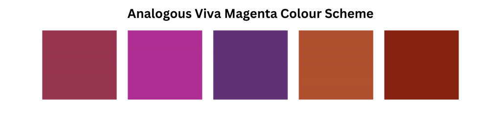 Complementary Viva Magenta Colour Scheme