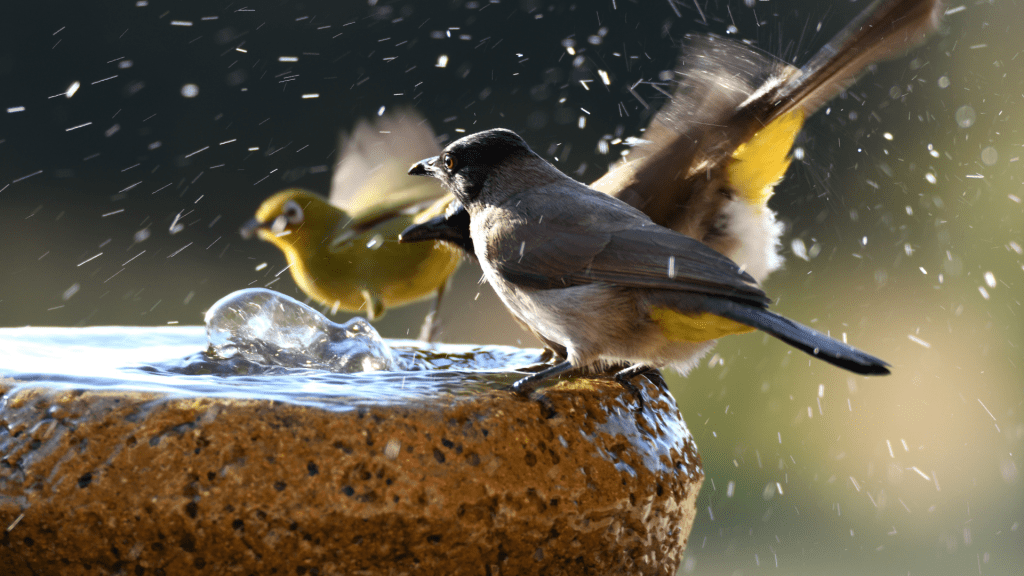 Birds in Bird Baths